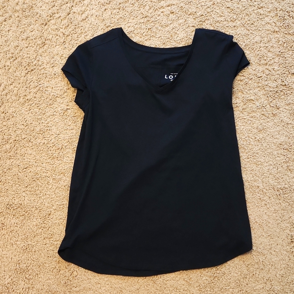 LOFT Navy Blue Soft Tee Shirt Size Small